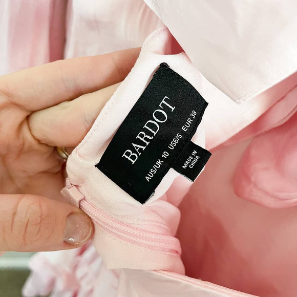 Bardot Nala Frill Dress Rose Pink - Picture 11 of 11